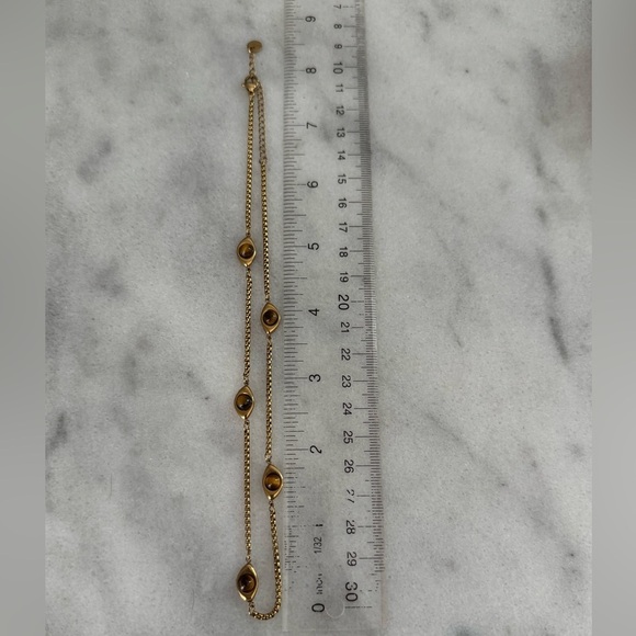 Gold Amber Tiger Eye Pendant Chain Necklace 

Brand New - Picture 4 of 4